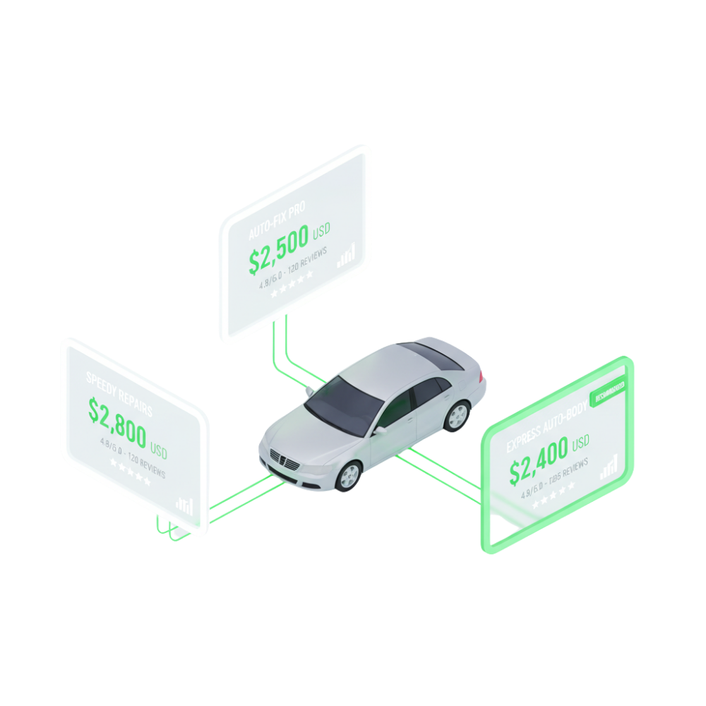 Onarım maliyet hesaplama illüstrasyonu